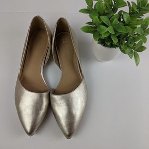 Naturalizer Samantha Metallic Open Side Flats